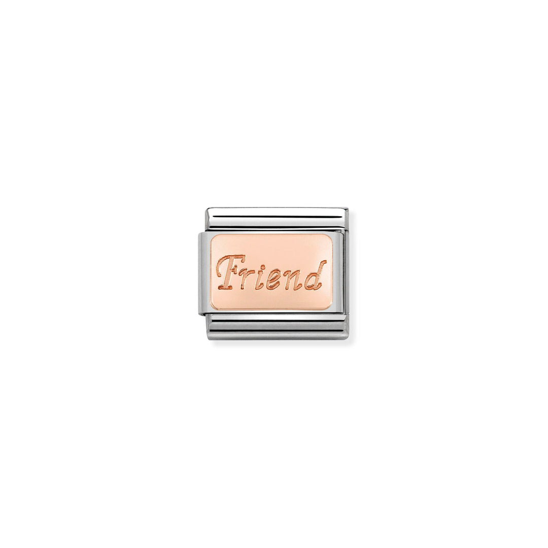 Nomination - Rose Gold Friend Charm