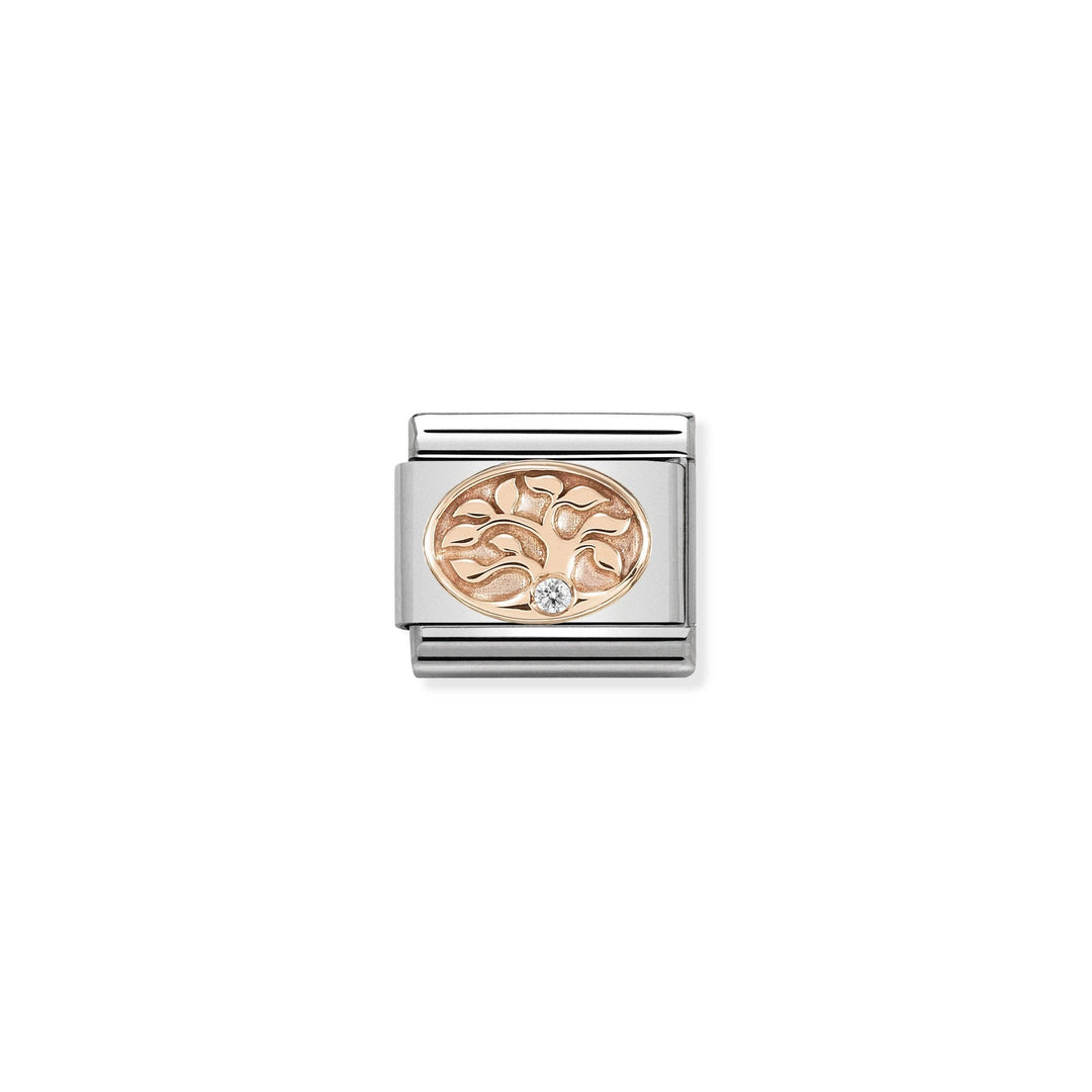 Nomination - Rose Gold Classic CZ Tree Of Life Charm