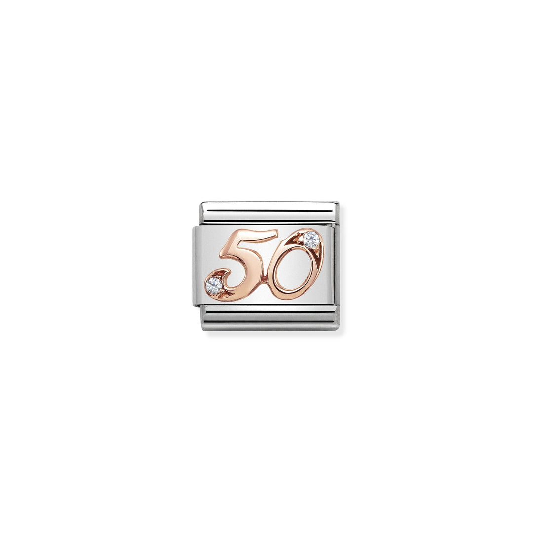Nomination - Classic Numbers CZ 50 Charm