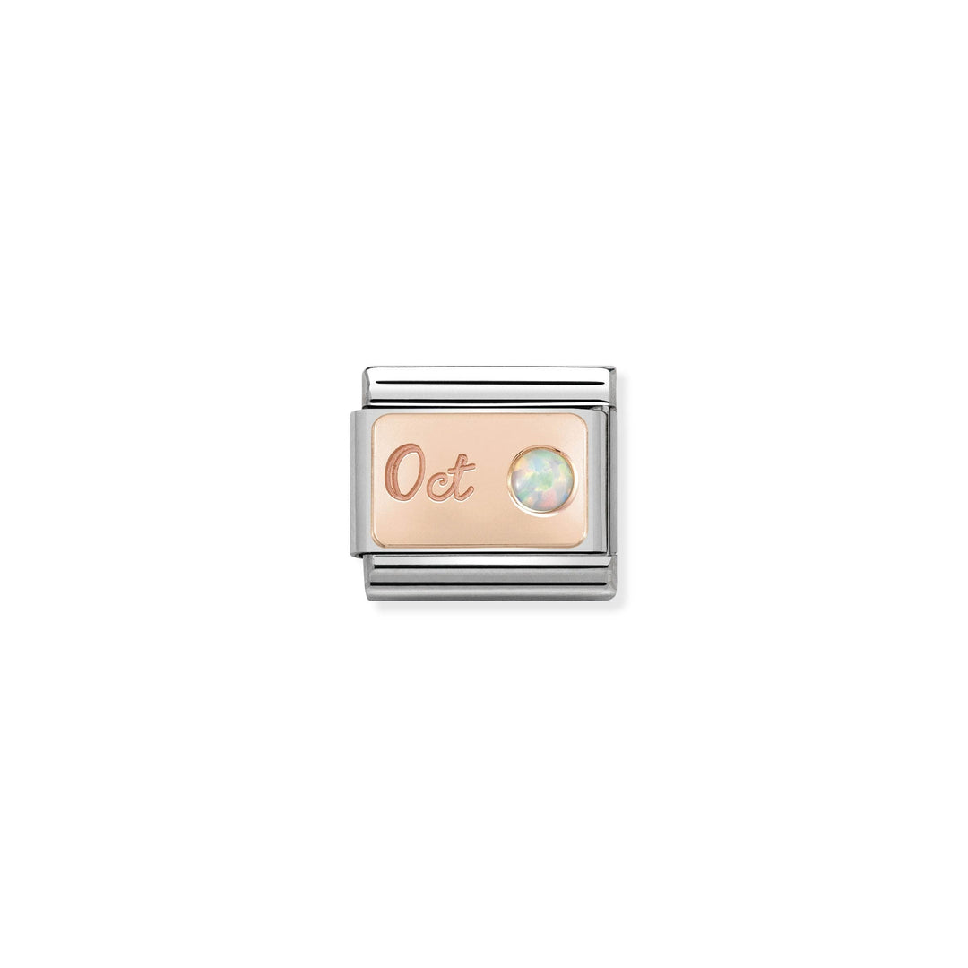 Nomination - Classic Birthstone October White Opal Charm