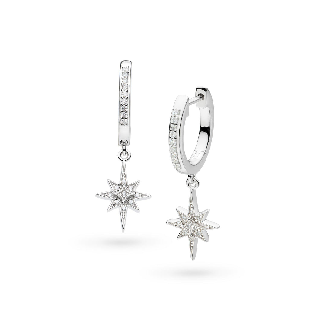 Kit Heath - Céleste North Star Hoop Earrings - Silver