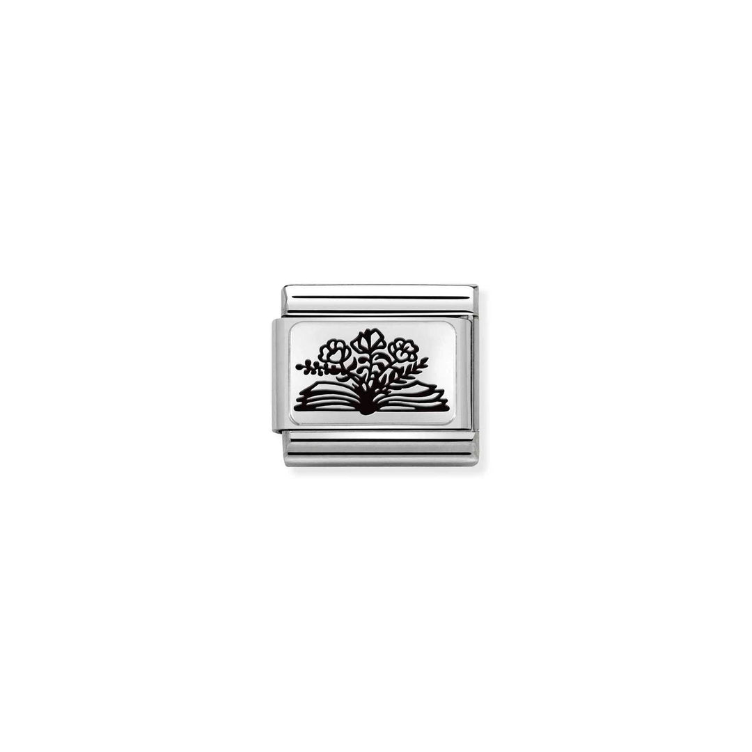 Nomination - Composable Classic Book Flowers Charm