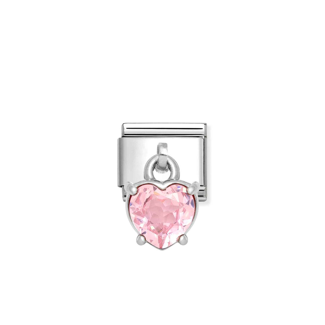 Nomination - Composable Heart Cut Stone Pendant Charm