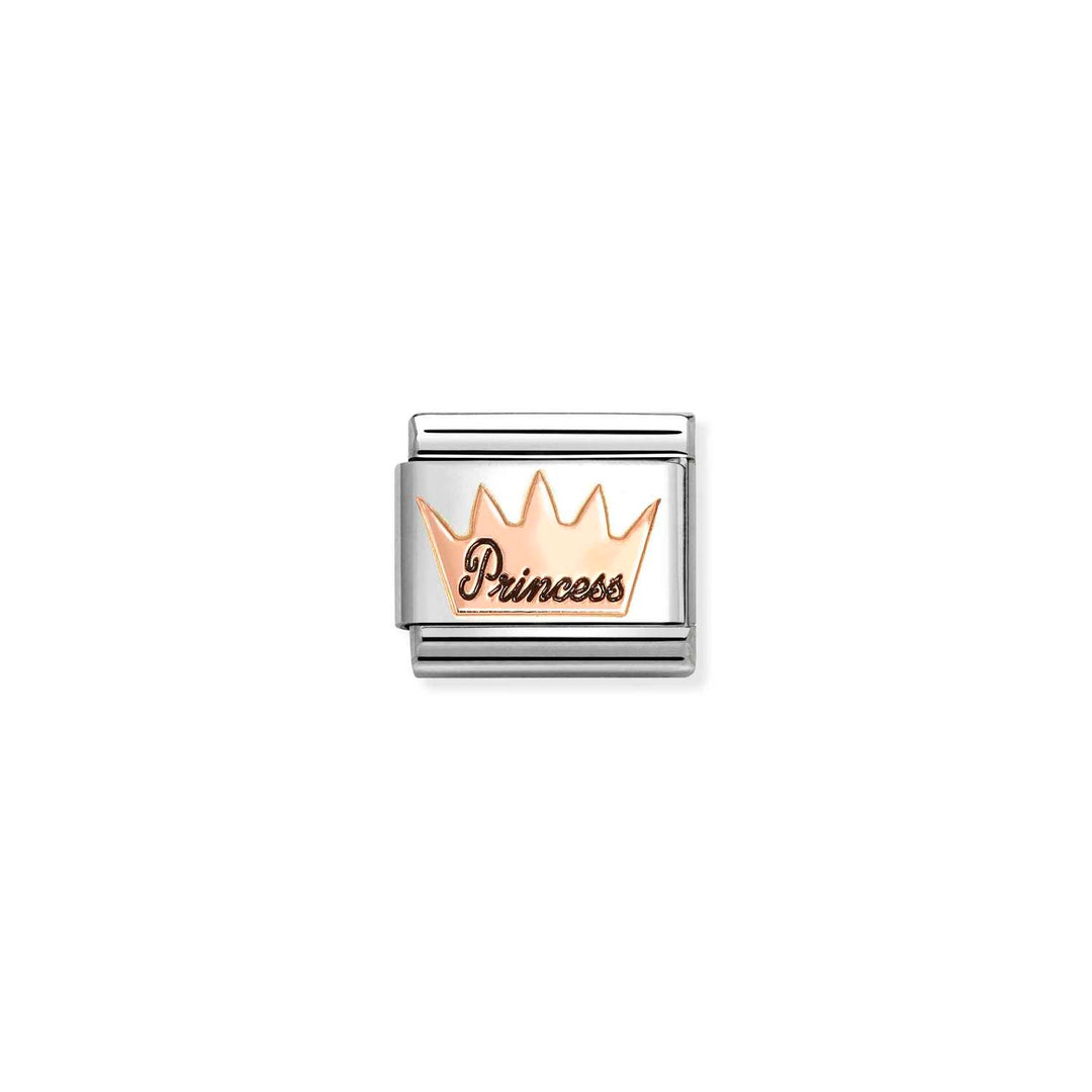 Nomination - Composable Rose Gold Princess Crown Charm