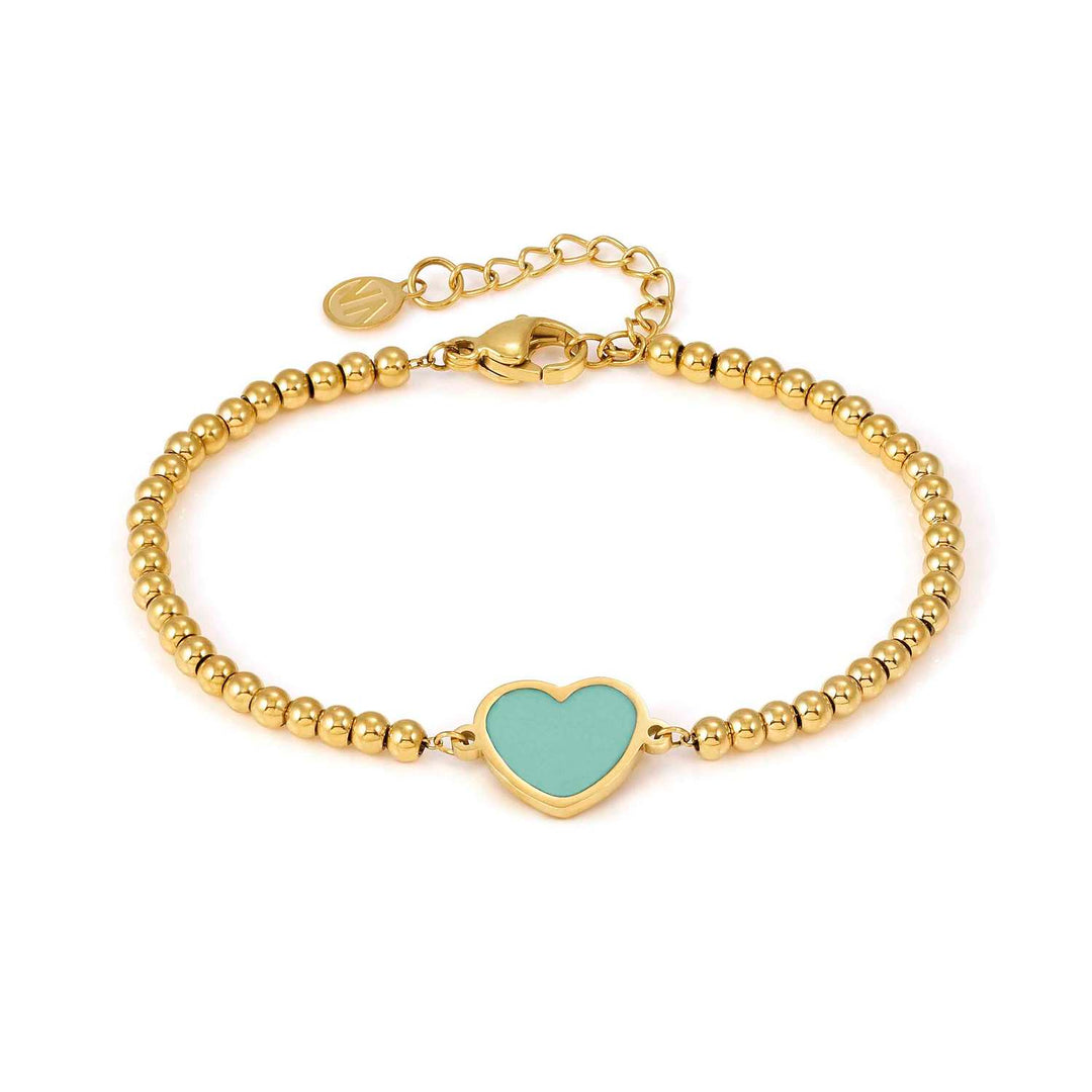 Nomination - Emosfere Green Heart Bracelet - Gold