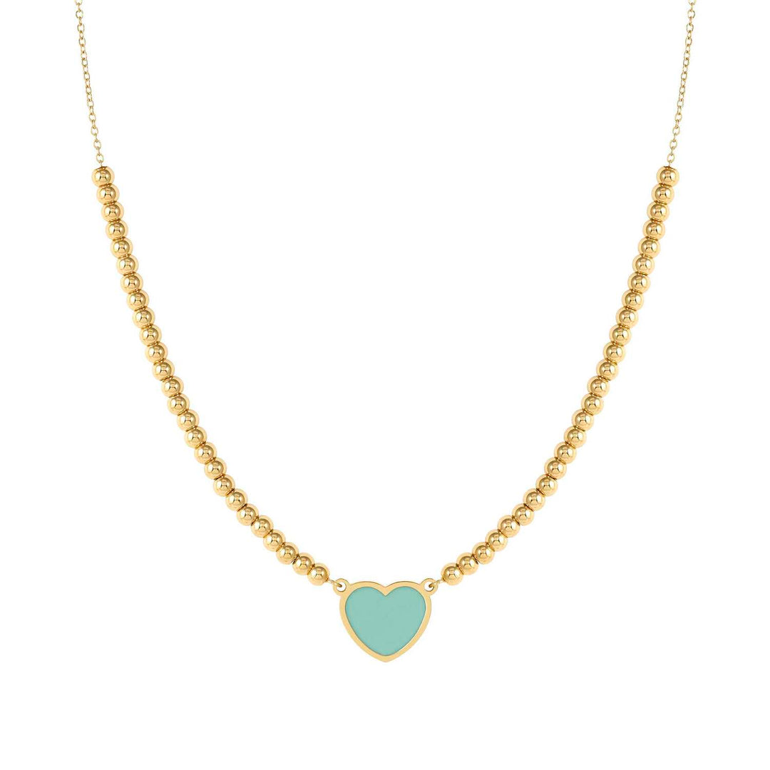 Nomination - Emosfere Green Heart Necklace - Gold
