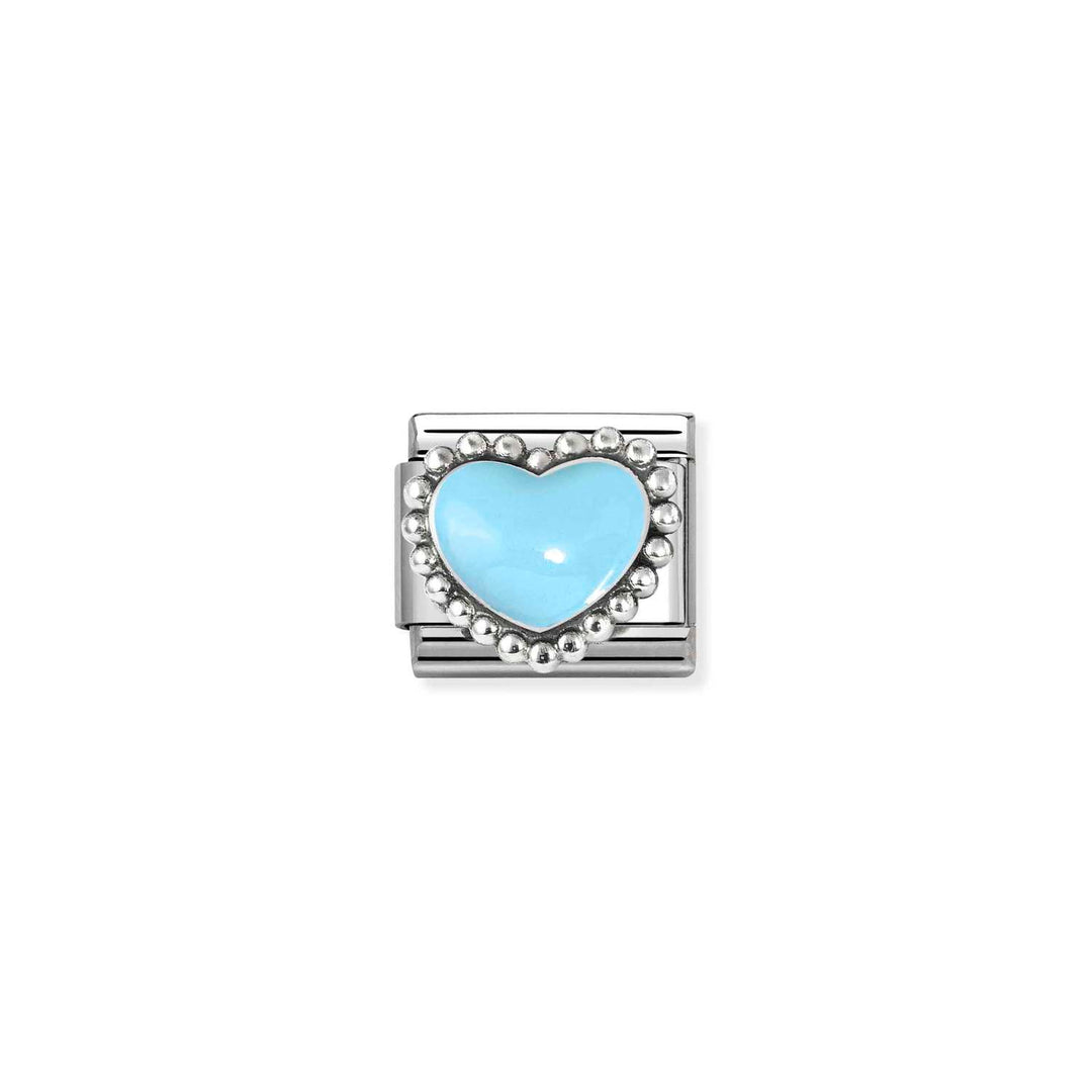Nomination - Composable Classic Beaded Pastel Blue Heart Charm