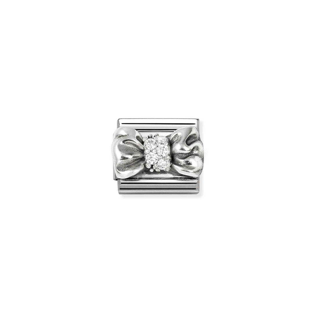 Nomination - Composable Classic Bow White CZ Charm