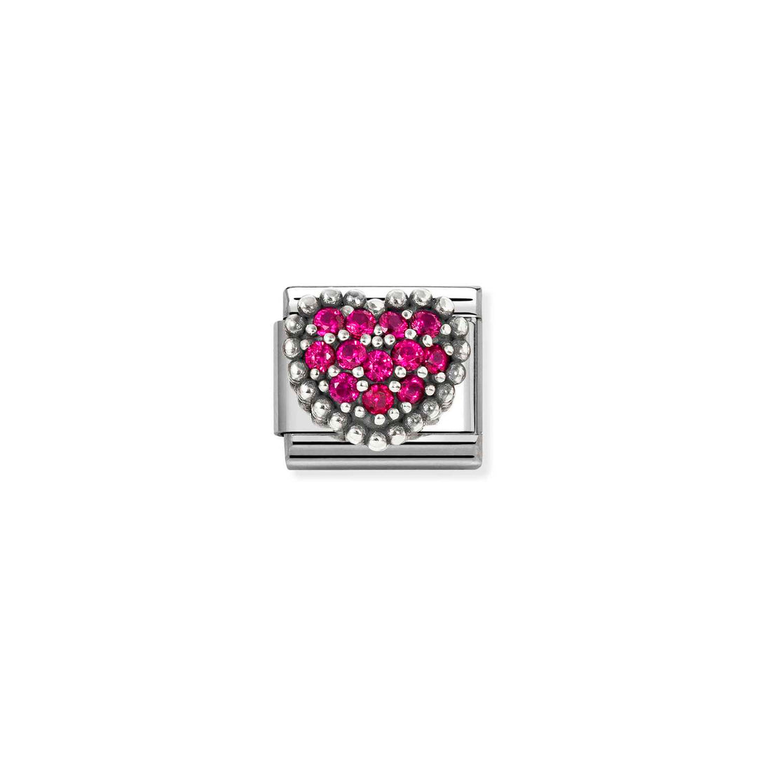 Nomination - Composable Classic Heart Red CZ Charm