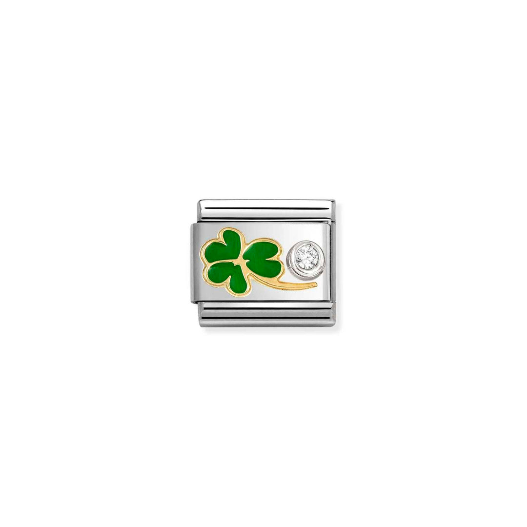 Nomination - Composable Classic Green Clover with CZ Charm