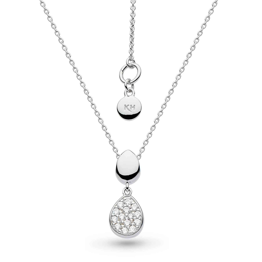 Kit Heath - Coast Pebble Glisten Pavé Necklace - Silver