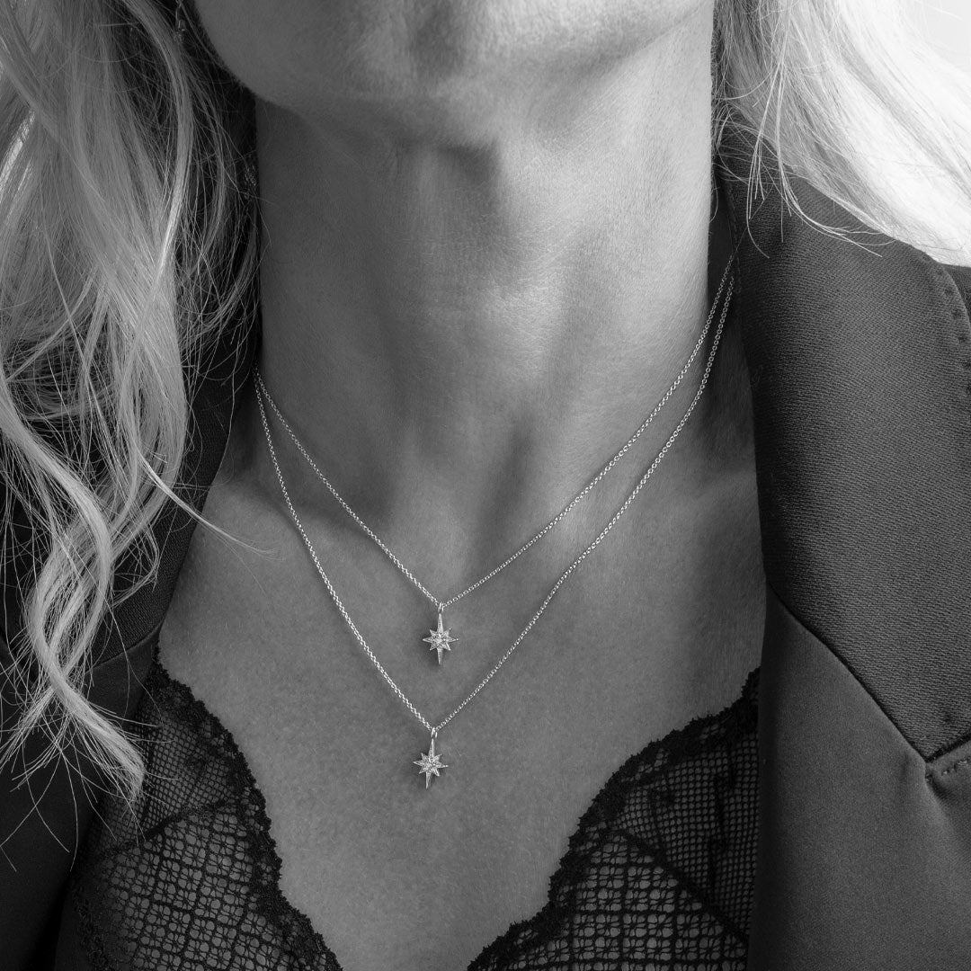 Kit Heath - Céleste North Star Petite Necklace - Silver