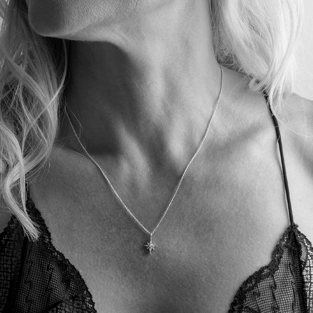 Kit Heath - Céleste North Star Petite Necklace - Silver