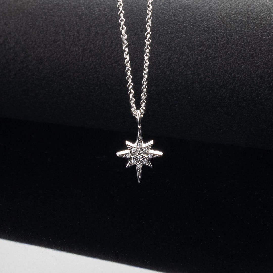 Kit Heath - Céleste North Star Petite Necklace - Silver