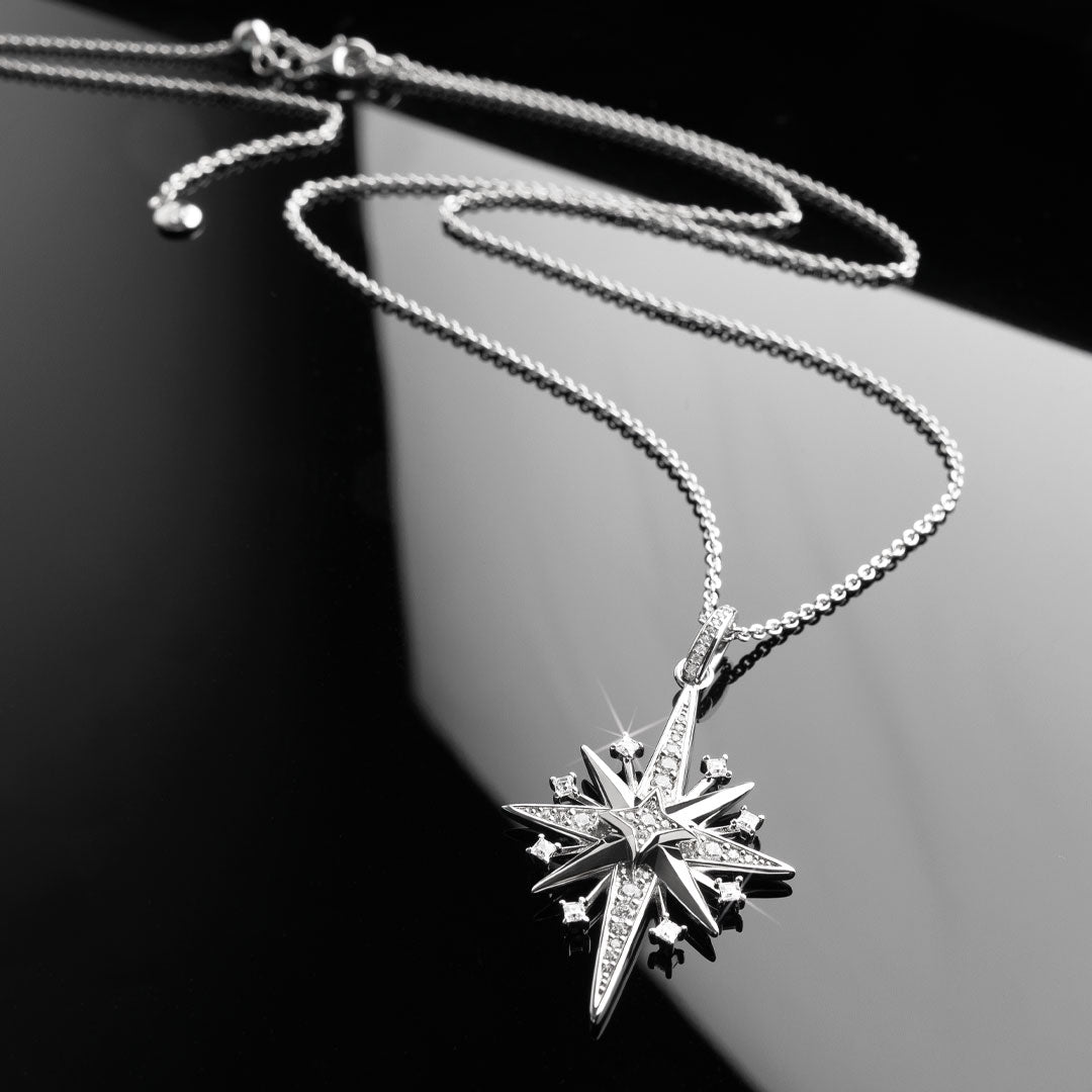 Kit Heath - Céleste North Starburst Necklace - Silver