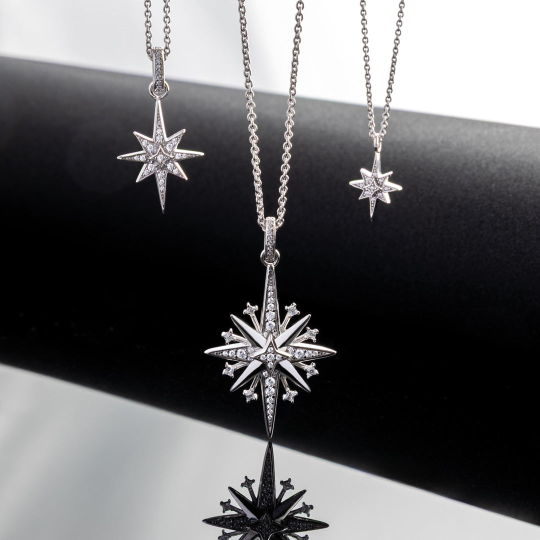 Kit Heath - Céleste North Starburst Necklace - Silver