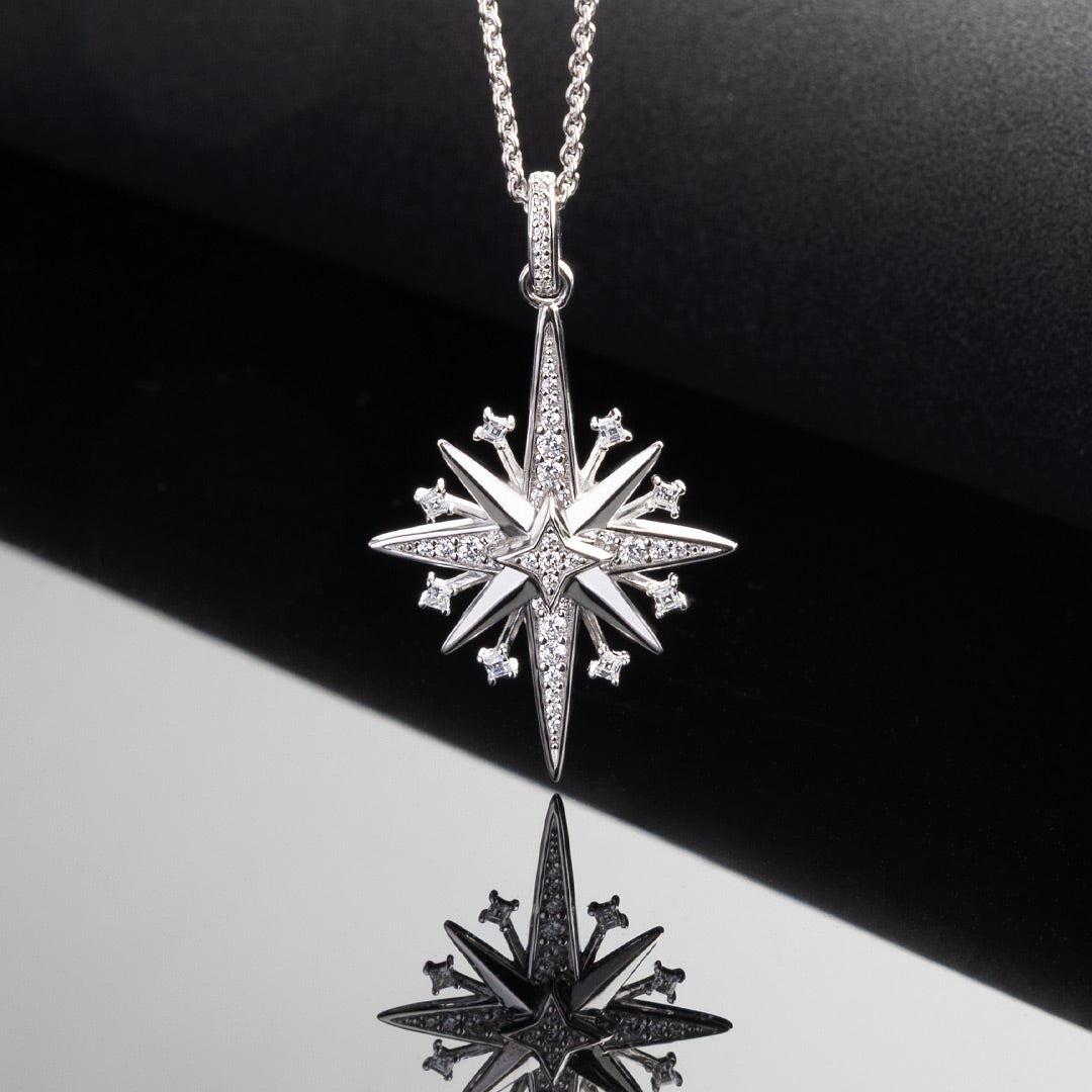 Kit Heath - Céleste North Starburst Necklace - Silver
