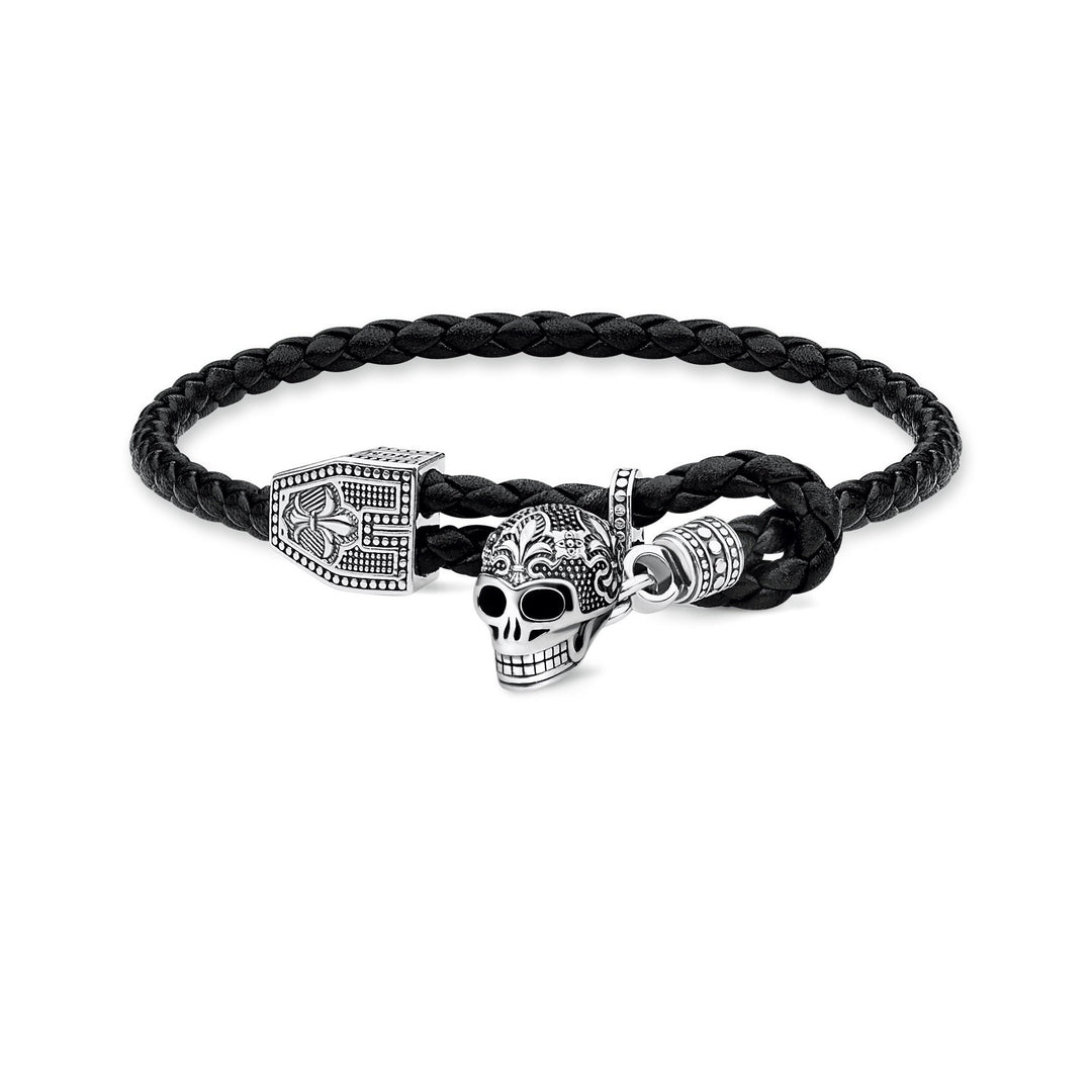 Thomas Sabo - Adjustabale Leather Bracelet with Skull