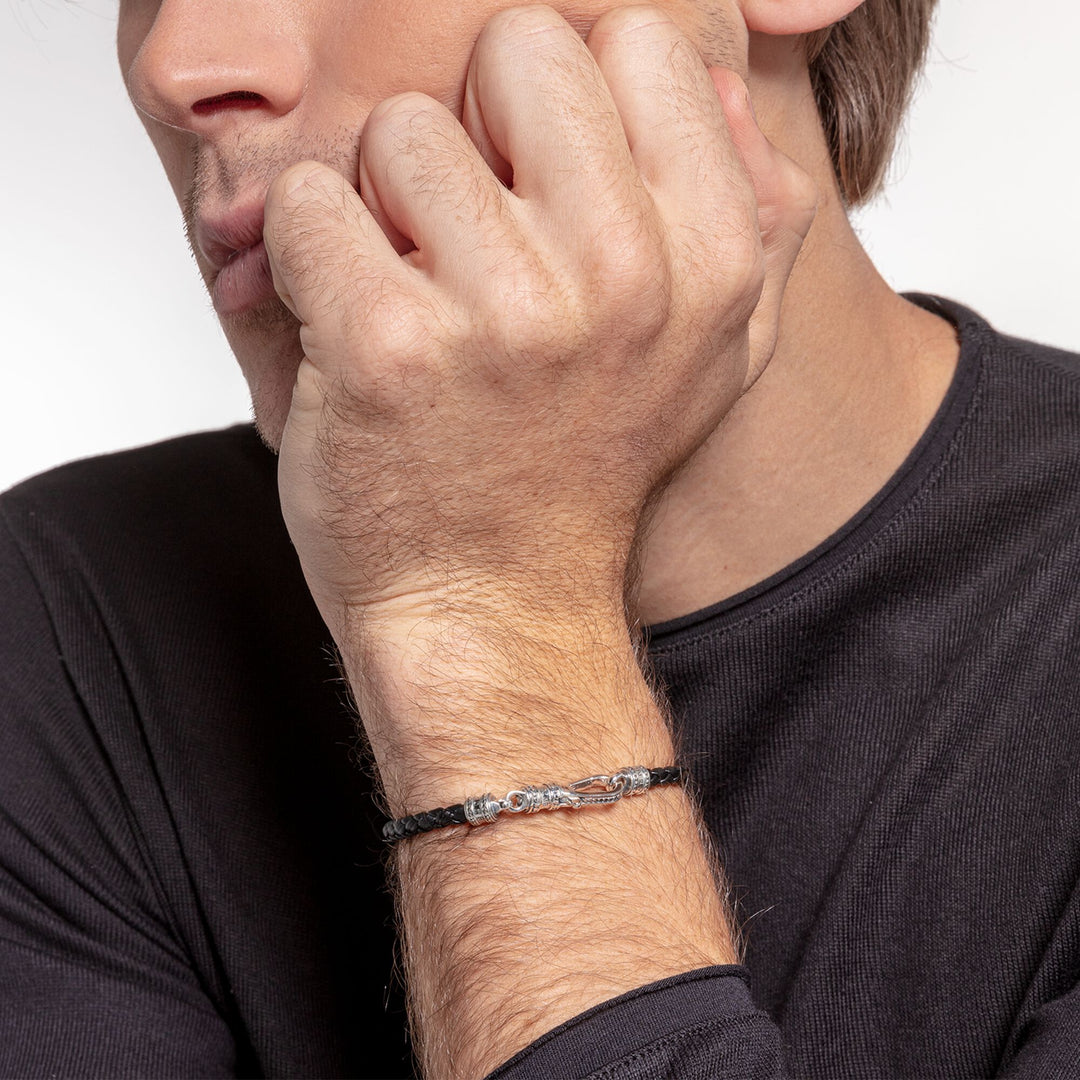 Thomas Sabo - Leather Bracelet with Detailed Lobster Clasp