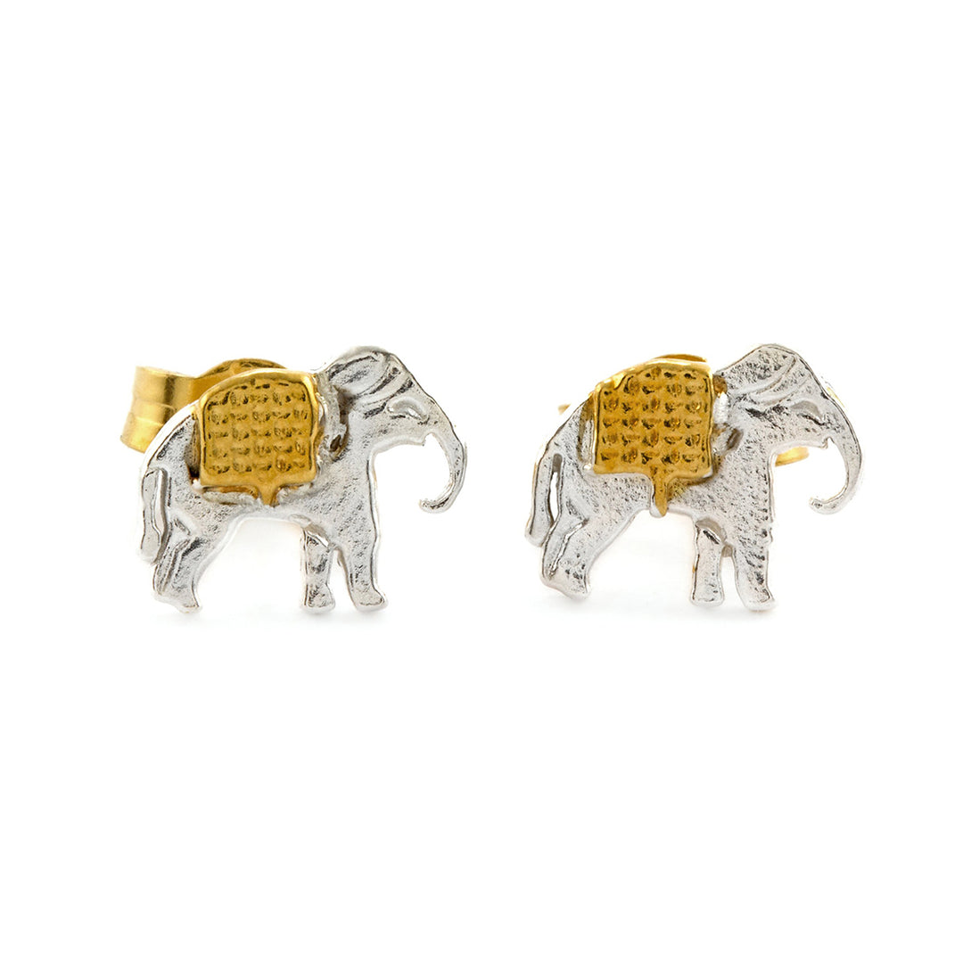 Alex Monroe - Elephant Stud Earrings - Gold