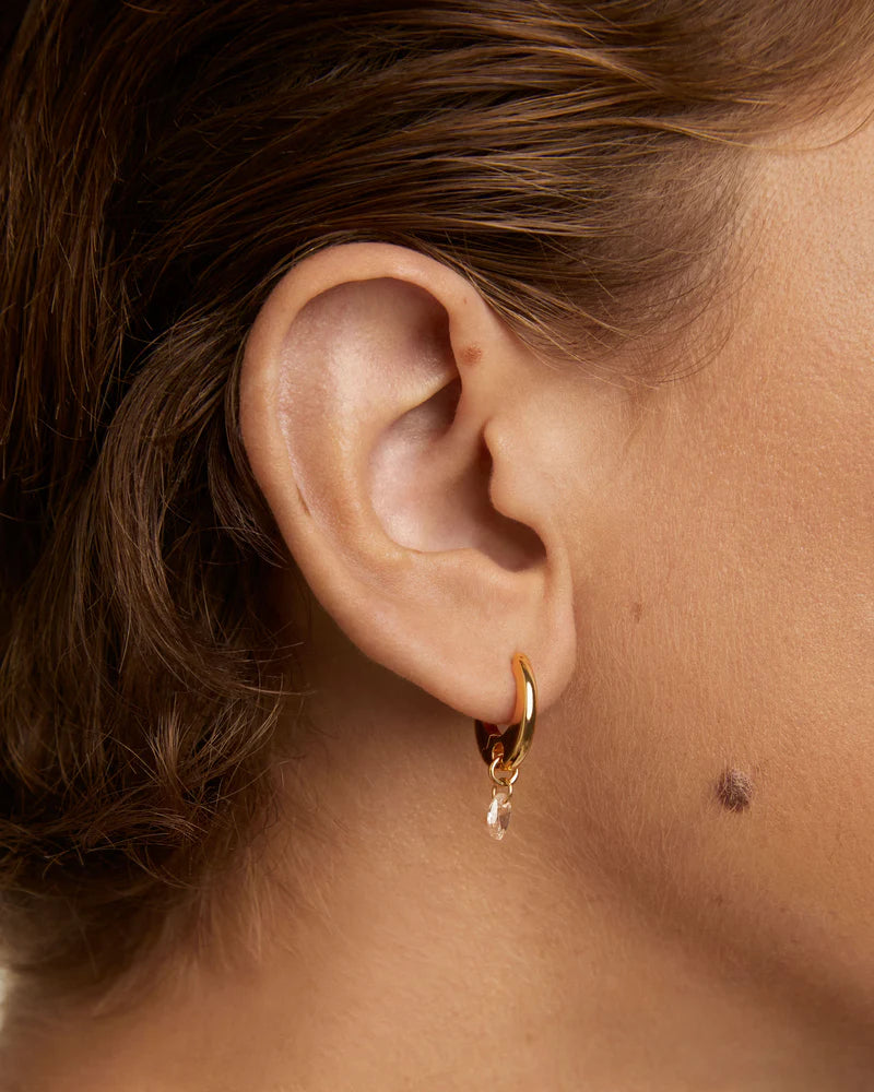PDPAOLA - Peach Lily Hoops - Gold