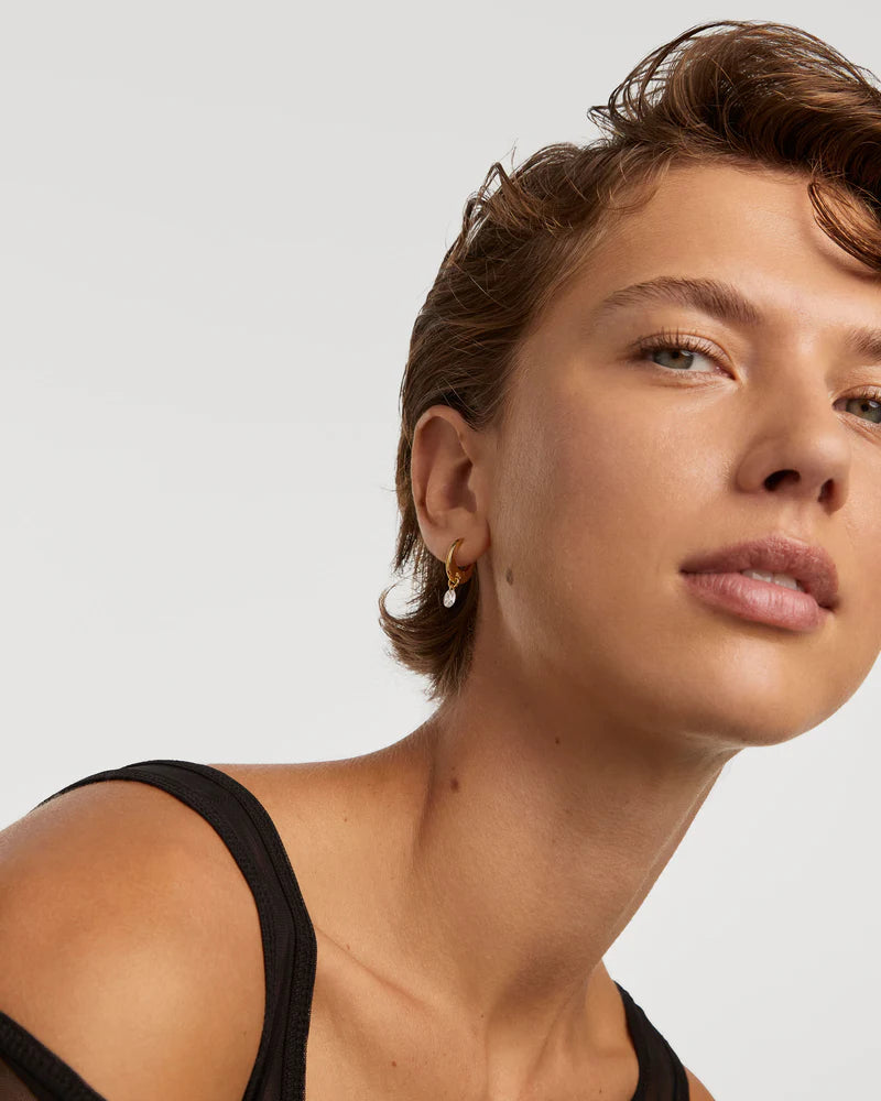 PDPAOLA - Peach Lily Hoops - Gold