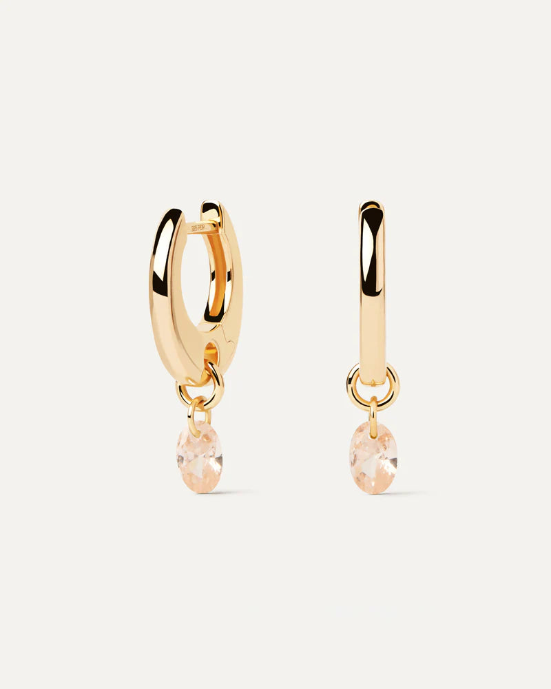 PDPAOLA - Peach Lily Hoops - Gold