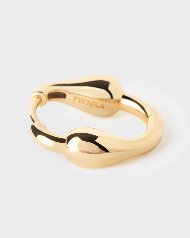 PDPAOLA - Cycle Hoop Earrings - Gold