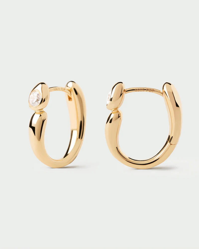 PDPAOLA - Becca Hoop Earrings - Gold