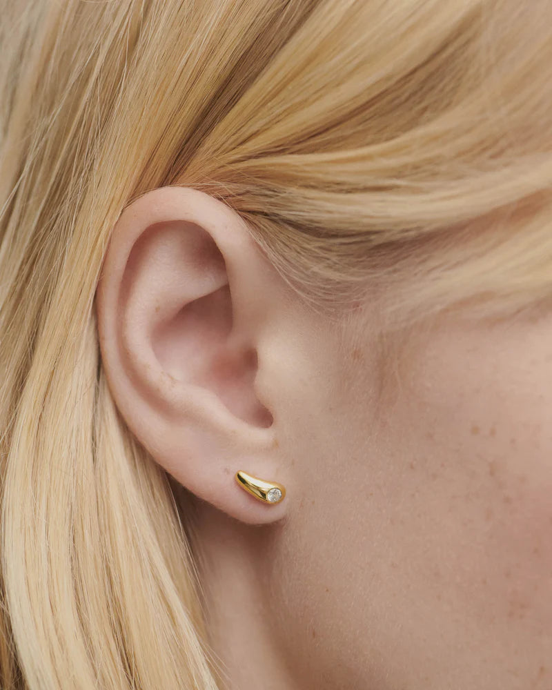 PDPAOLA - Serena Stud Earrings - Gold