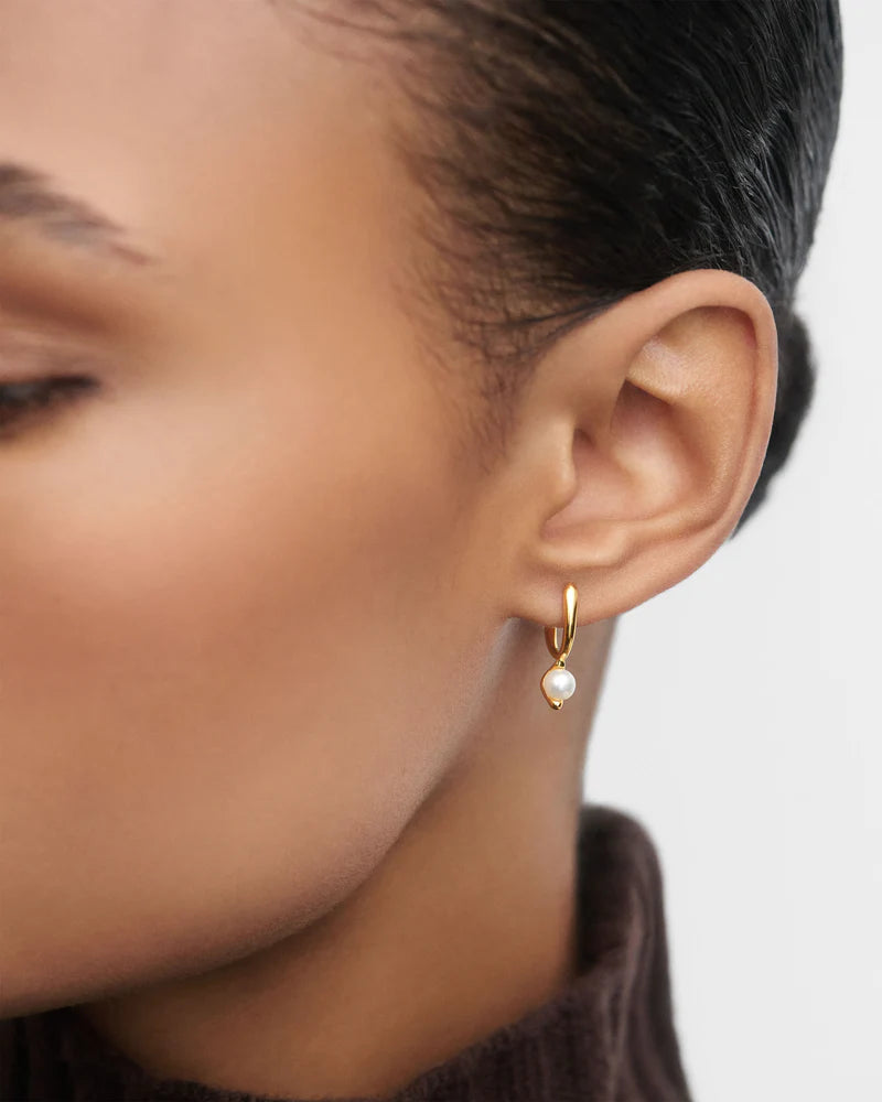 PDPAOLA - La Perla Mini Hoop Earrings - Gold