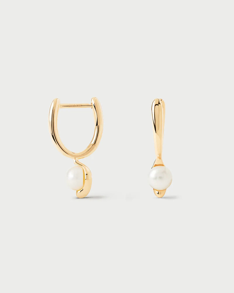 PDPAOLA - La Perla Mini Hoop Earrings - Gold