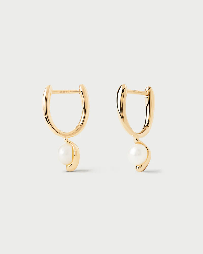 PDPAOLA - La Perla Mini Hoop Earrings - Gold