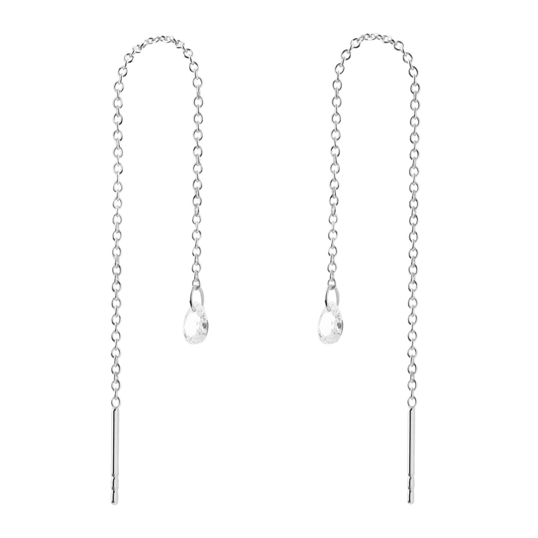PDPAOLA - Waterfall Drop Earrings - Silver