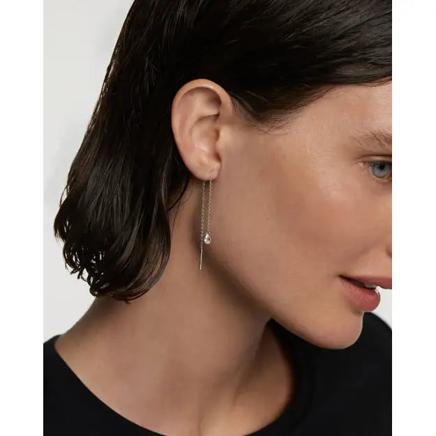 PDPAOLA - Waterfall Drop Earrings - Silver