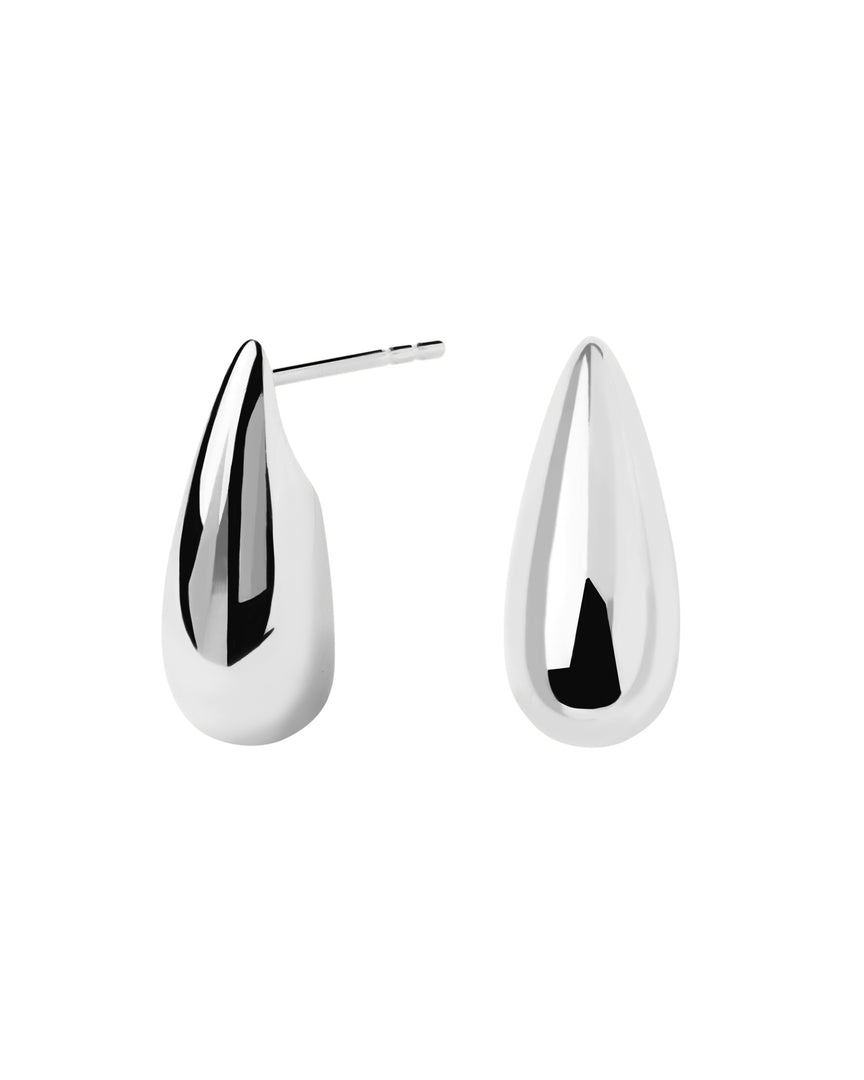 PDPAOLA - Large Sugar Earrings - Silver