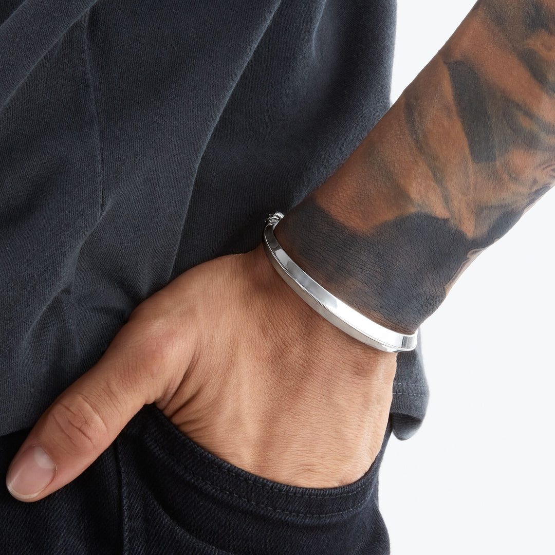 Thomas Sabo - Polished Silver Skull Bangle