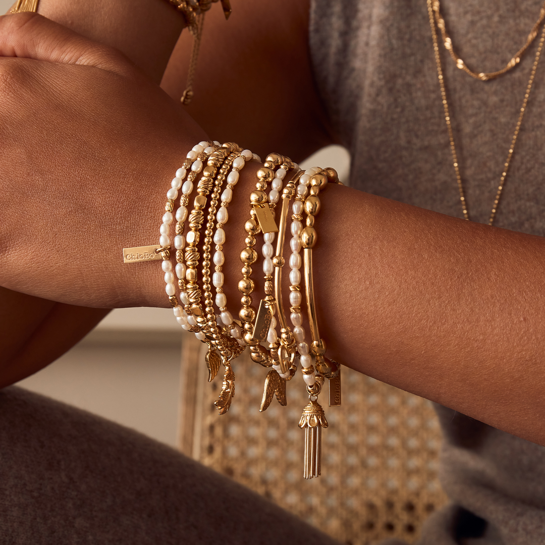 ChloBo - Interlocking Love Heart Bracelet - Two Tone