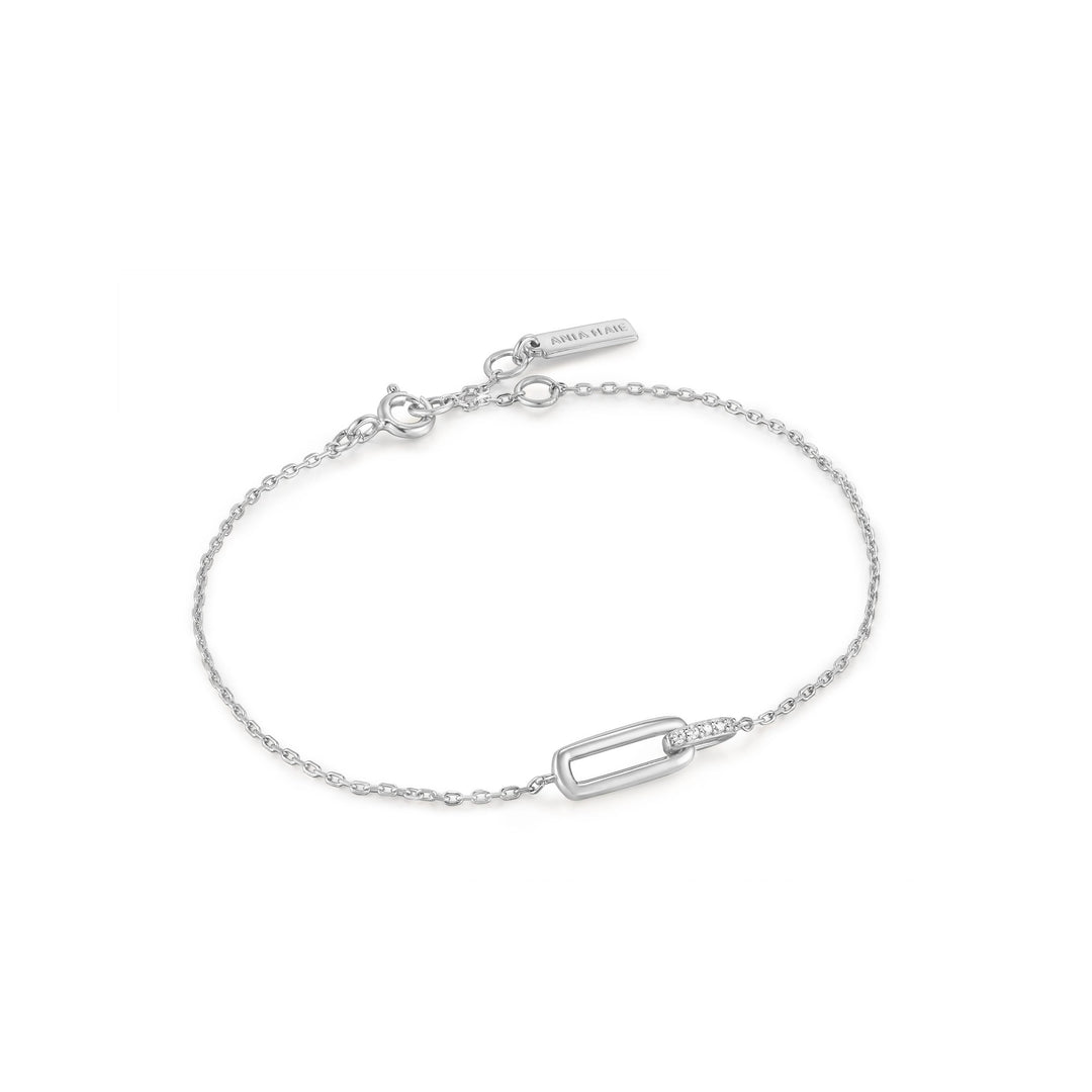 Ania Haie - Glam Interlock Bracelet - Silver