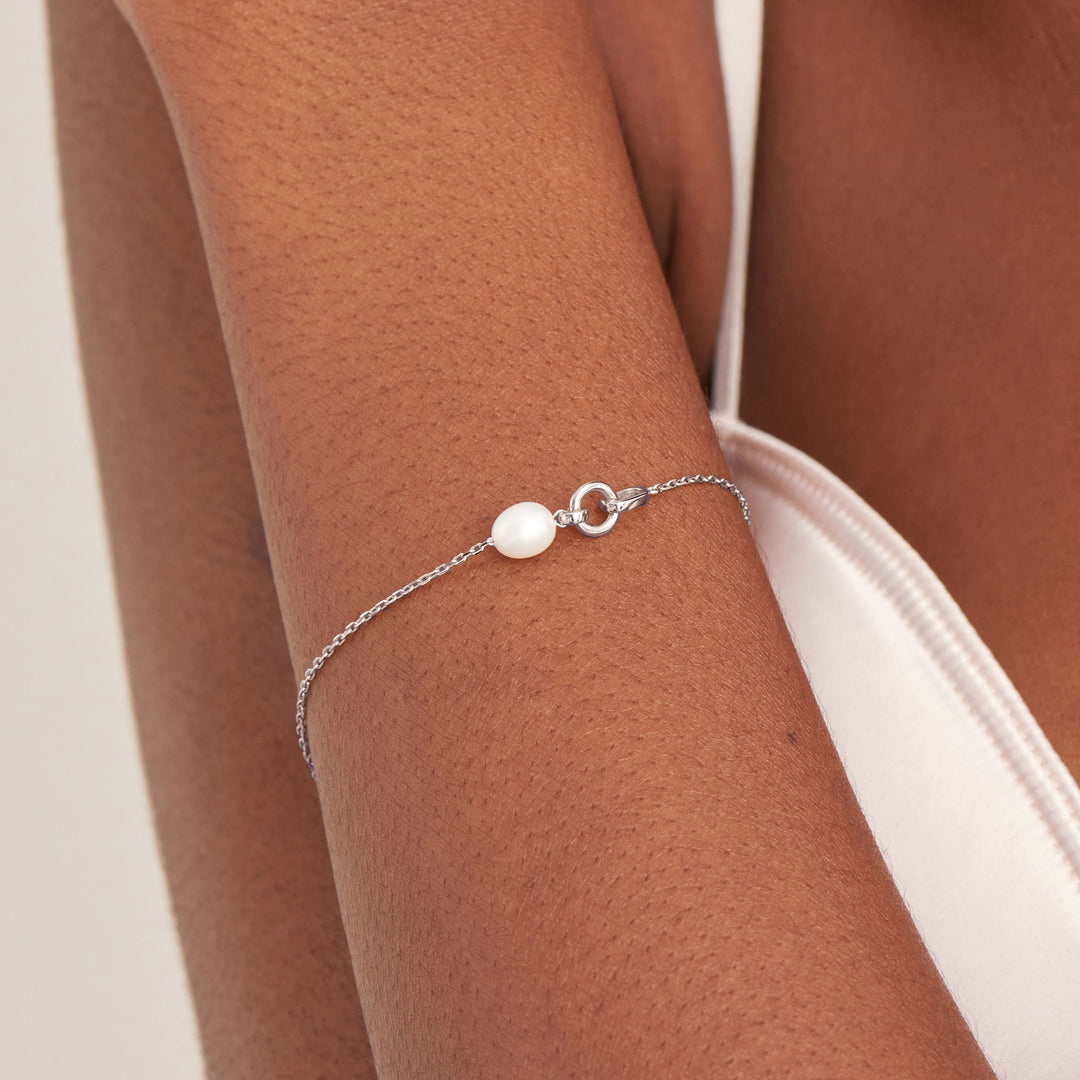 Ania Haie - Pearl Link Chain Bracelet - Silver