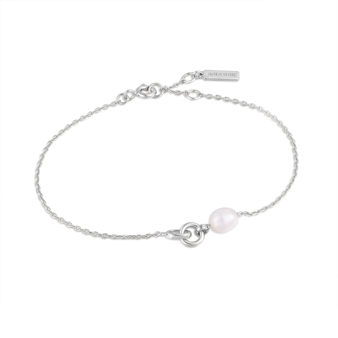 Ania Haie - Pearl Link Chain Bracelet - Silver