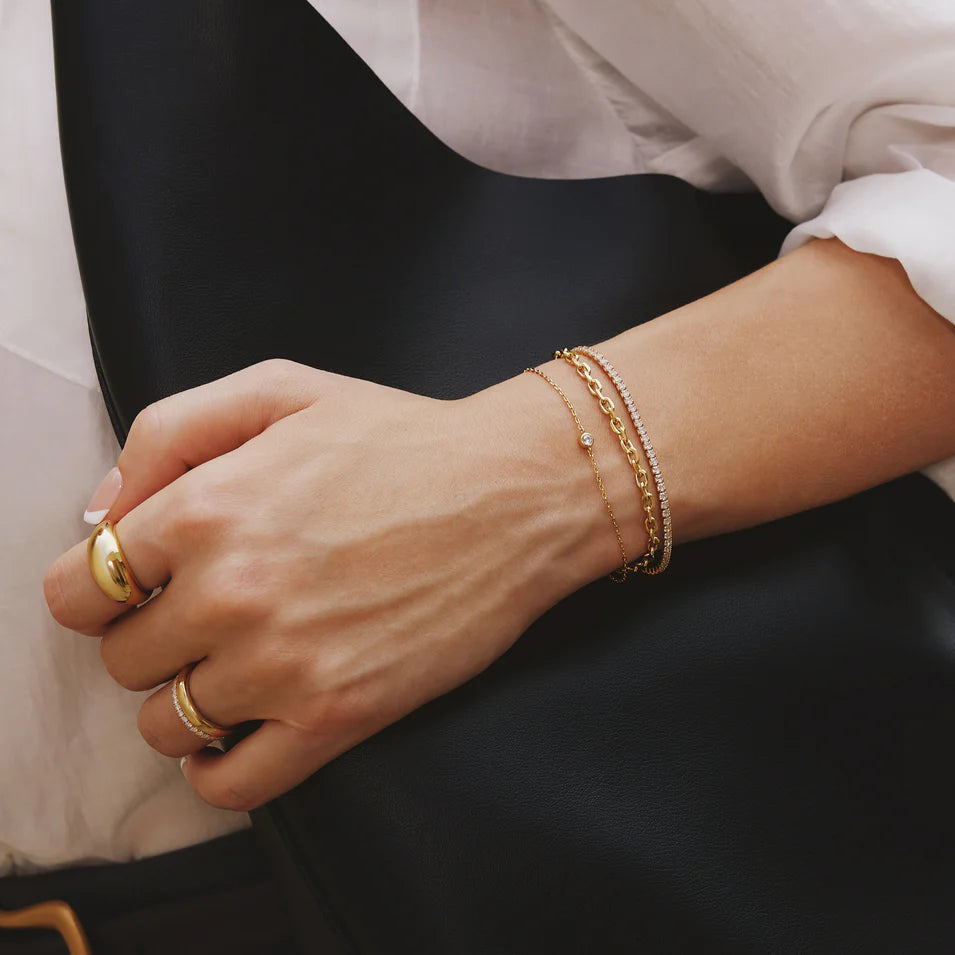 Ania Haie - Sparkle Bezel Bracelet - Gold