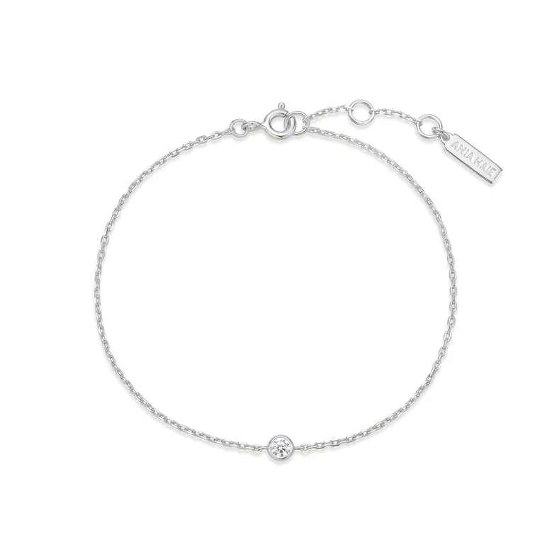 Ania Haie - Sparkle Bezel Bracelet - Silver