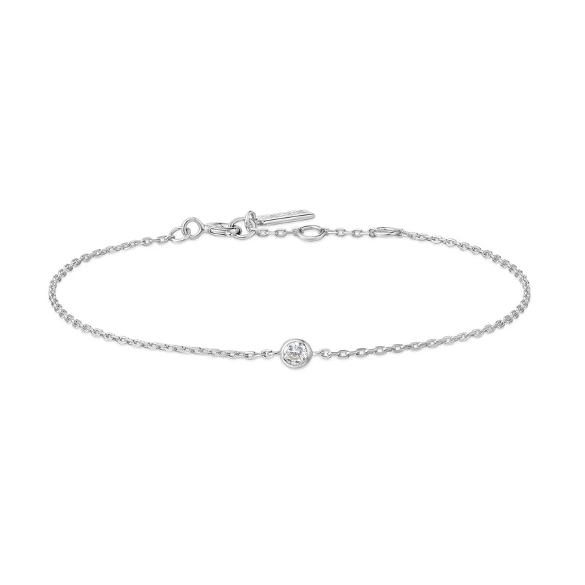 Ania Haie - Sparkle Bezel Bracelet - Silver