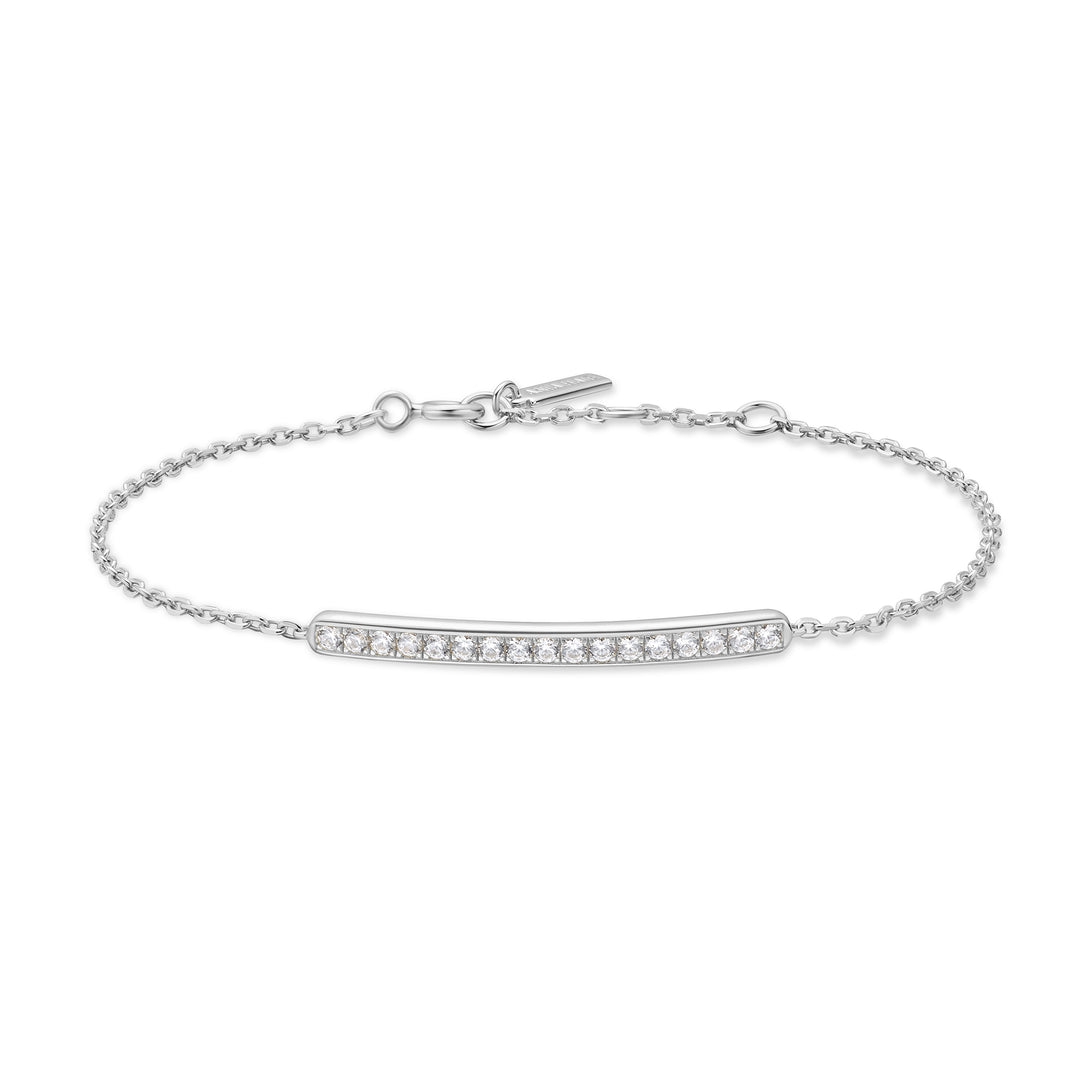 Ania Haie - Pavé Bar Bracelet - Silver