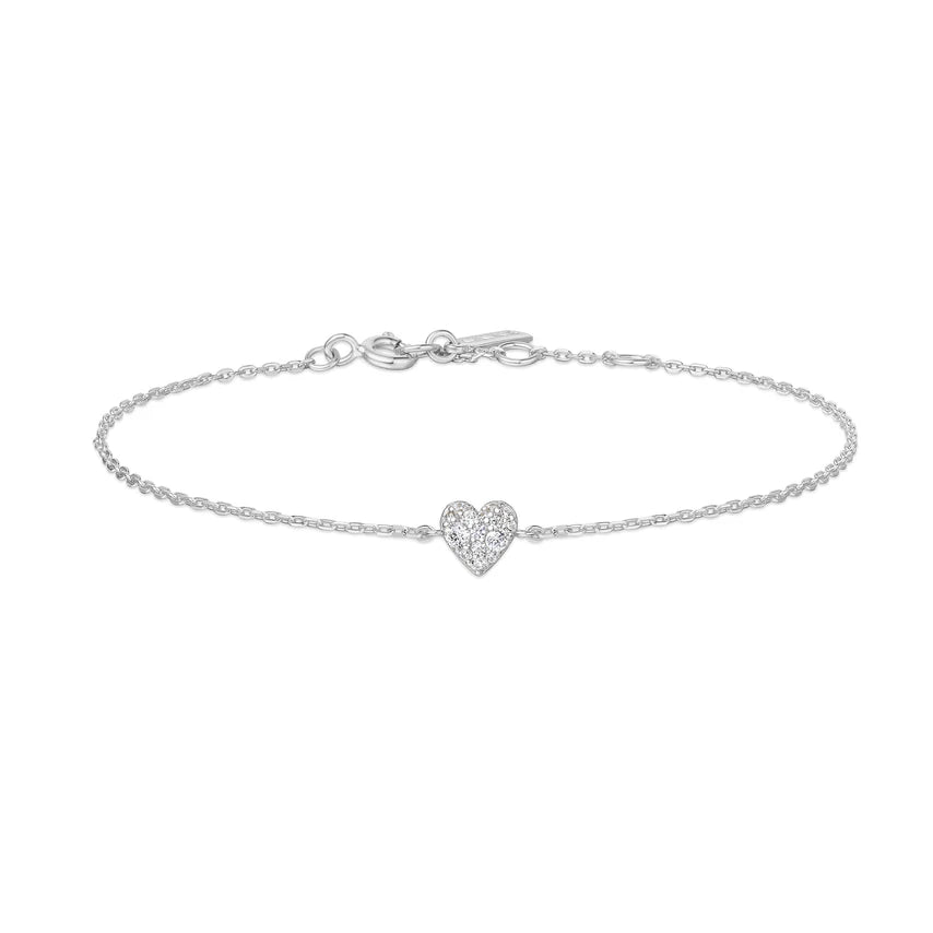 Ania Haie - Sweetheart Pavé Bracelet - Silver
