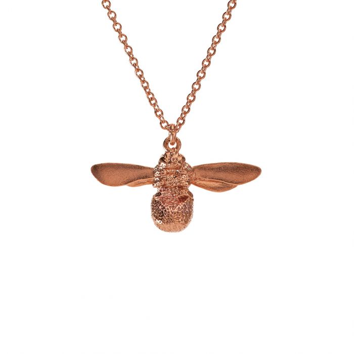 Alex Monroe - Baby Bee Necklace - Rose Gold