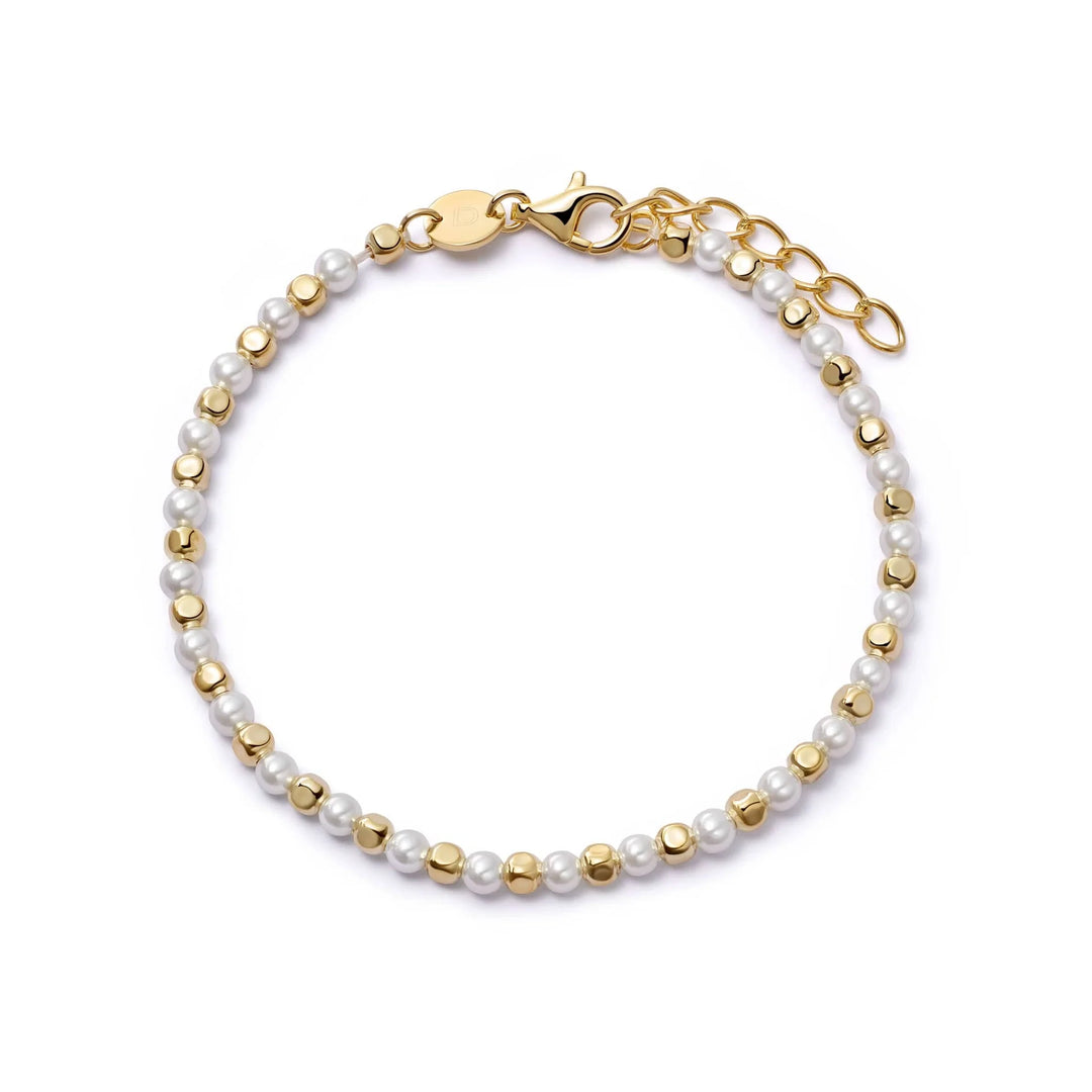 Daisy London - Pearl and Bead Bracelet - Gold