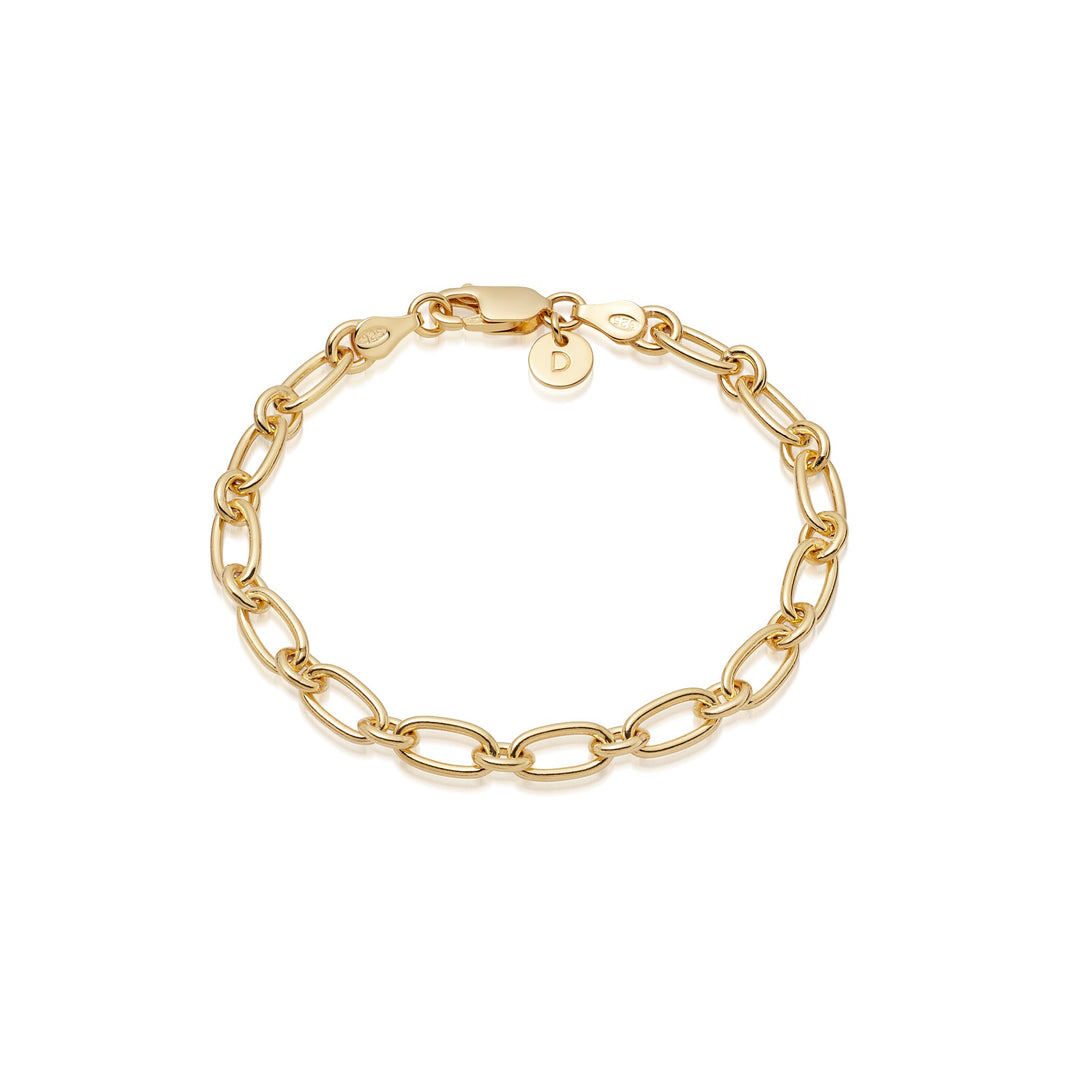 Daisy London - Stacked Linked Chain Bracelet - Gold