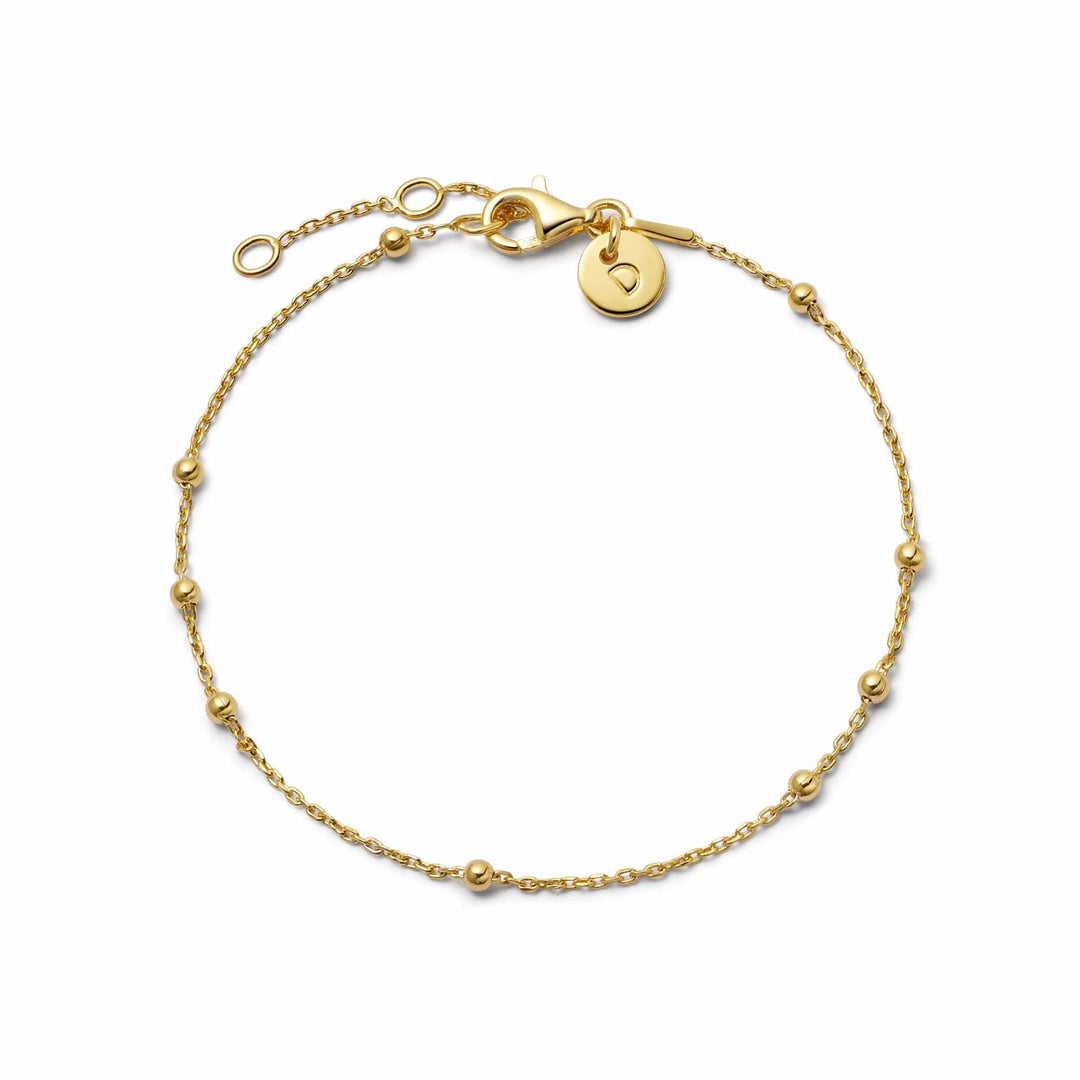Daisy London - Beaded Layering Chain Bracelet - Gold